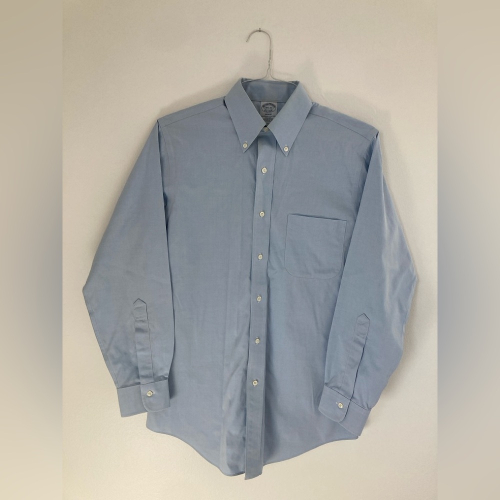 Brooks Brothers Pure Supima Cotton Regent Button Down Collar Dress Shirt 14.5-32